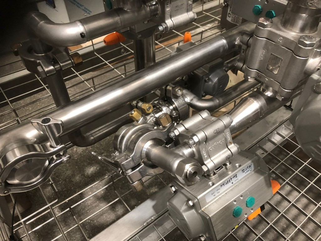 Vannes et instrumentation skid pharma