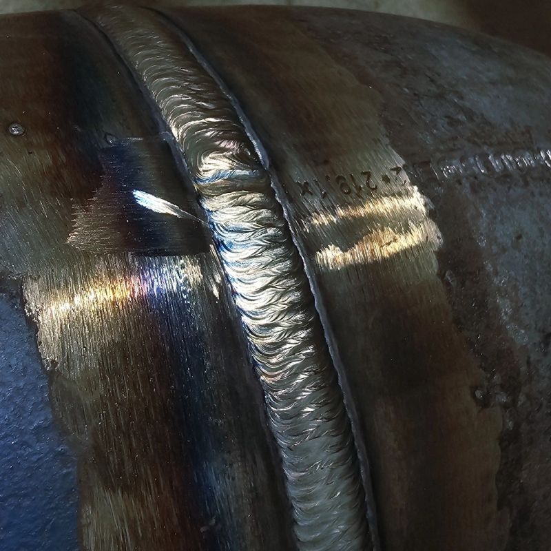 Cordon de soudure sur coude